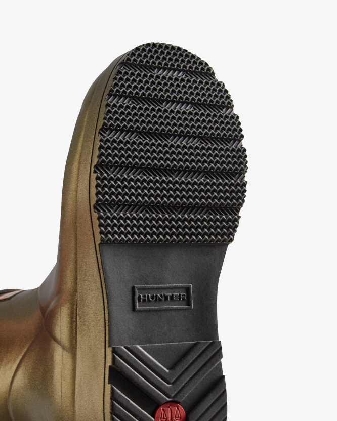 Hunter играти кратке бисерне чизме за кишу BLT0213 злато