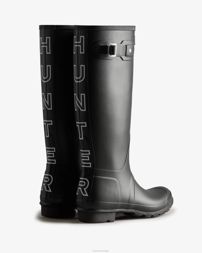 Hunter високе чизме за кишу BLT070 црно бели