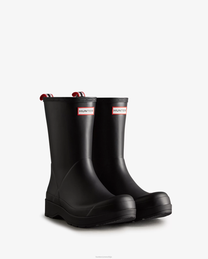 Hunter играјте чизме за кишу средње висине BLT0510 црн