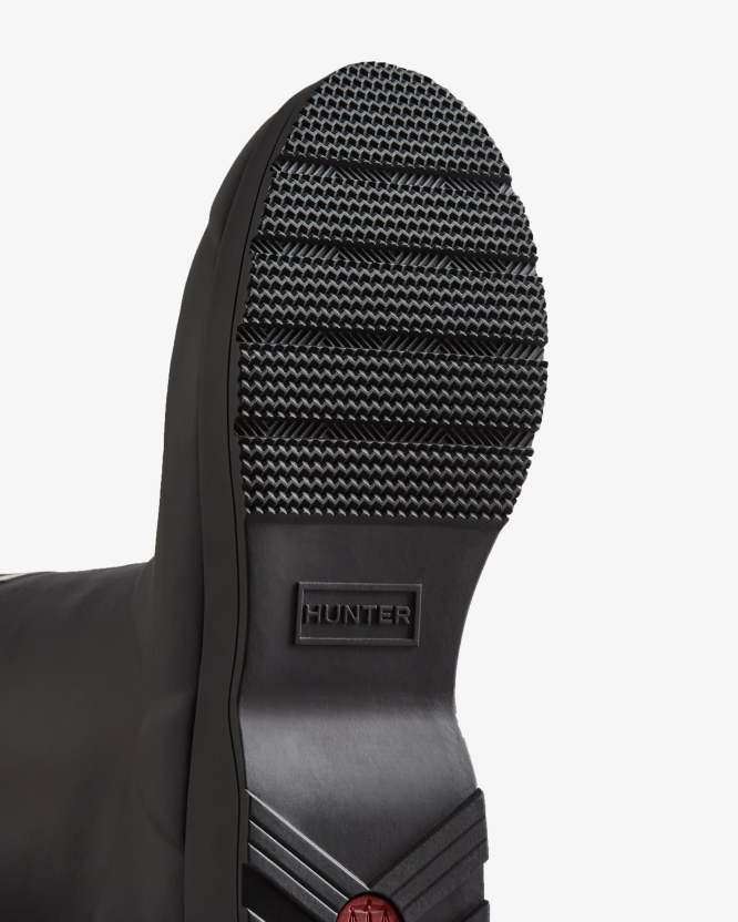 Hunter играјте веганске изоловане кратке чизме за кишу BLT0513 црн