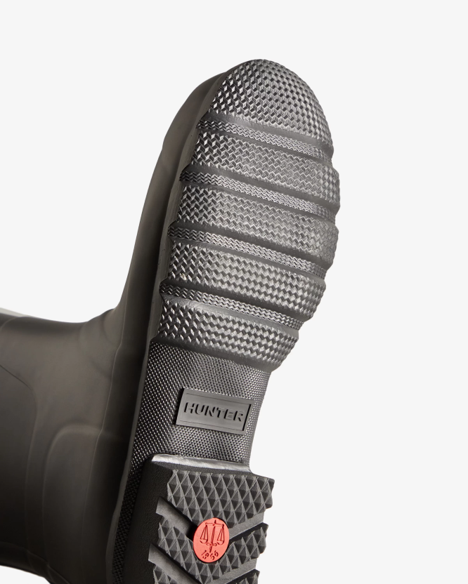 Hunter кратке бочне подесиве чизме за кишу BLT0548 црн