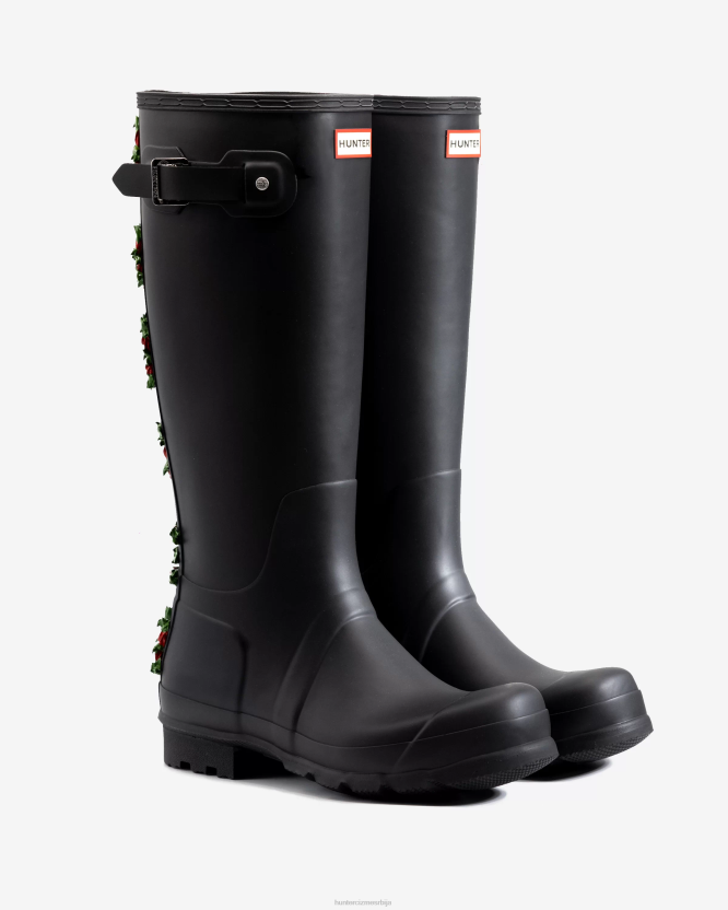 Hunter Цлуб бум бацкстрап високе чизме за кишу BLT0560 црн