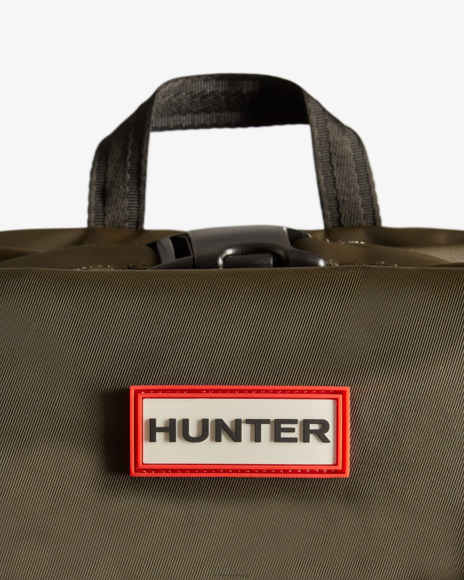 Hunter најлонски пионирски ранац са горњим клиповима BLT0419 тамна маслина