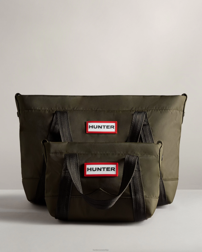 Hunter најлонска мини торба са копчама BLT0462 тамна маслина